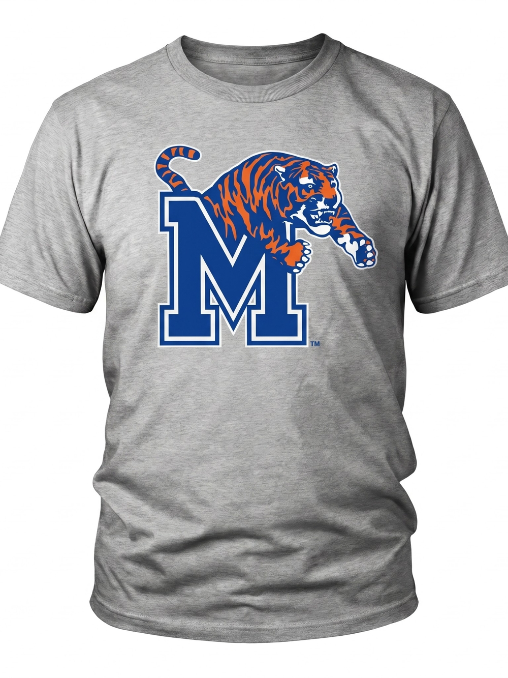 ​Vintage‎ Memphis Tigers University T-Shirt Gray Gildan Graphic Tee Size XL
